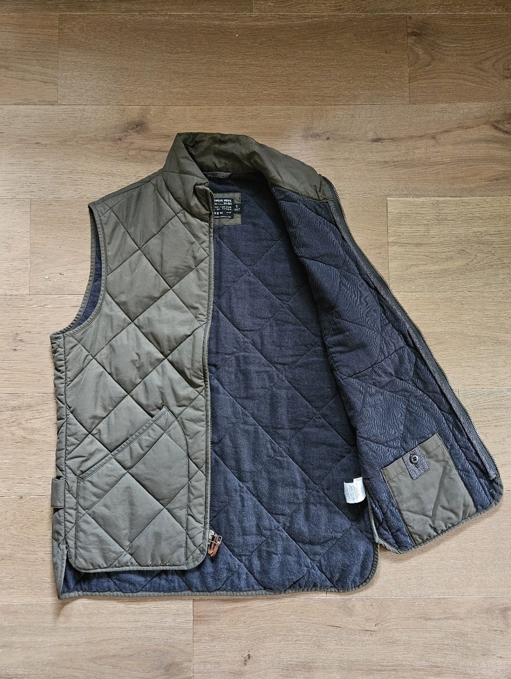 Olive Green Quilted Sussex Vest